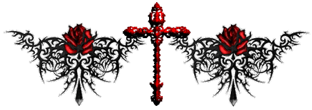Gif animé gothique croix